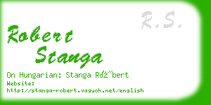 robert stanga business card